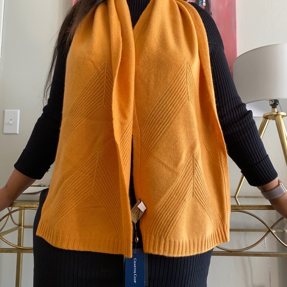 Charter Club Ribbed 100% Cashmere Scarf - Picture 5 of 7